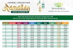 Jadwal Imsakiyah Ramadhan 2023! Download disini